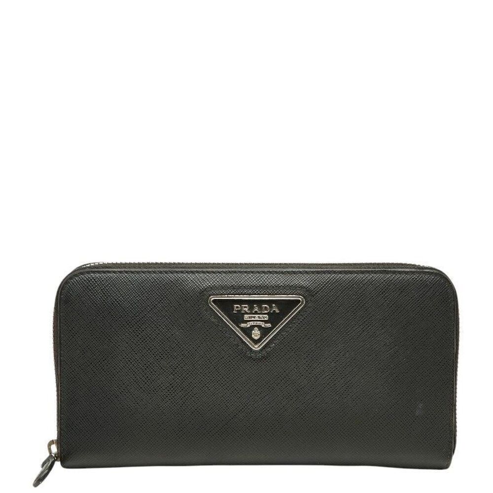 Prada Saffiano Long Zipper Wallet